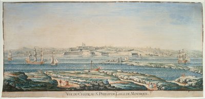 View of Chateau St. Philip, Menorca by Joseph Chiesa